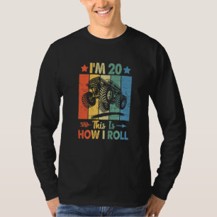 Retro Trucker Birthday This's How I Roll 20th Birt T-Shirt