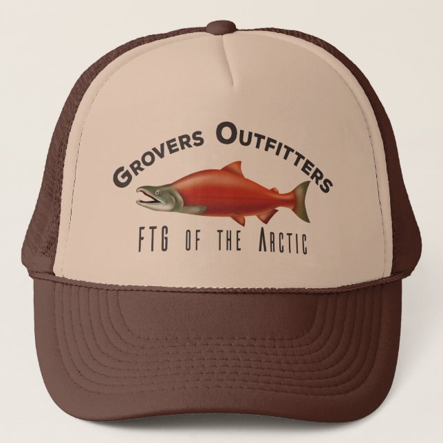 Retro Trucker Hat Grover's Outfitters (Front)
