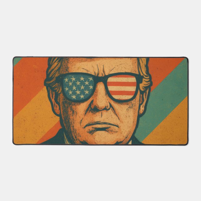 Retro Trump Desk Mat (Front)