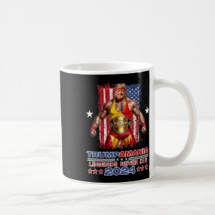 Retro Trump Funny Wrestling Meme Trumpamania 2024 Coffee Mug