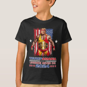 Retro Trump Funny Wrestling Meme Trumpamania 2024  T-Shirt