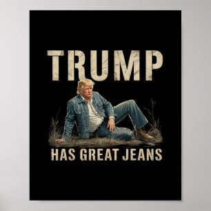Retro Trump Has Great Jeans Meme Poster