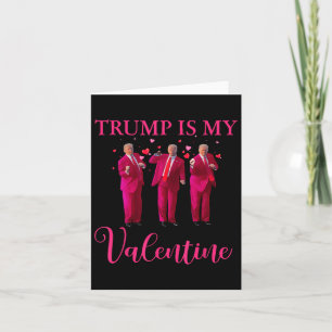 Retro Trump Heart Trump Is My Valentine Humour Card