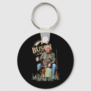 Retro Trump Hunting Deer Funny Beer Drinking Hunti Key Ring