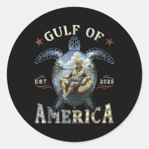 Retro Trump Merica 4th Of July 47th President Amer Classic Round Sticker