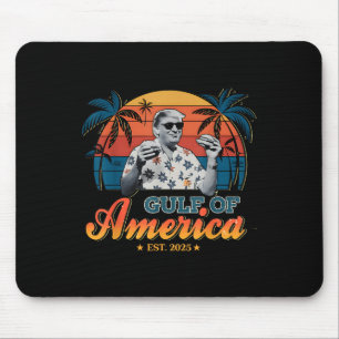 Retro Trump Shirt Gulf Of Us America Est 2025 Mouse Pad