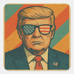 Retro Trump Sticker