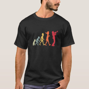 Retro Trumpet Evolution Funny For Trumpet Player T-Shirt