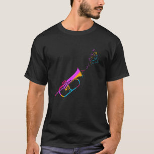 Retro Trumpet Trumpeter Musician Musical Instrumen T-Shirt