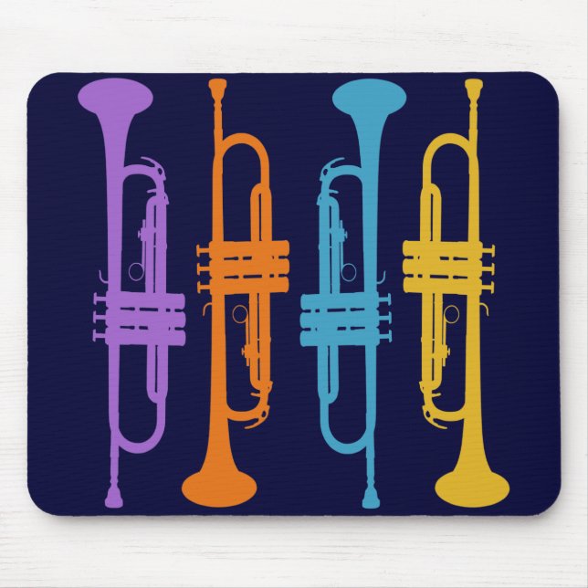 RETRO TRUMPETS MOUSE PAD (Front)