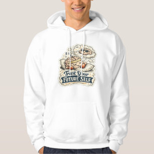 Retro Trust Your Future Self Skeleton Graphic Men' Hoodie