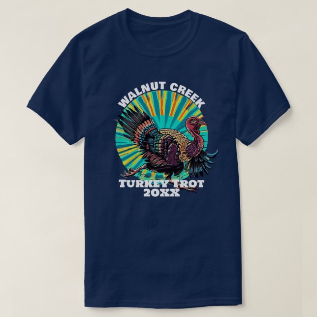 Retro Turkey Trot T-Shirt (Design Front)