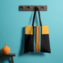 Retro Turquoise and Orange Stripe