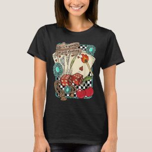 Retro Turquoise Western Wild West Cowboy Cowgirl  T-Shirt