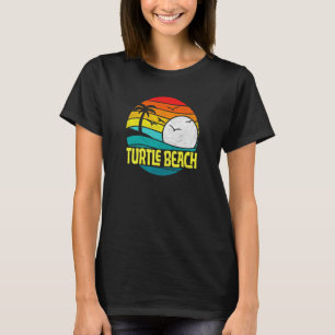 Retro Turtle Beach Sun Surf 80s Graphic T-Shirt