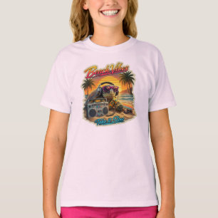 Retro Turtle Beach Vibes - Cool Summer Chill Graph T-Shirt