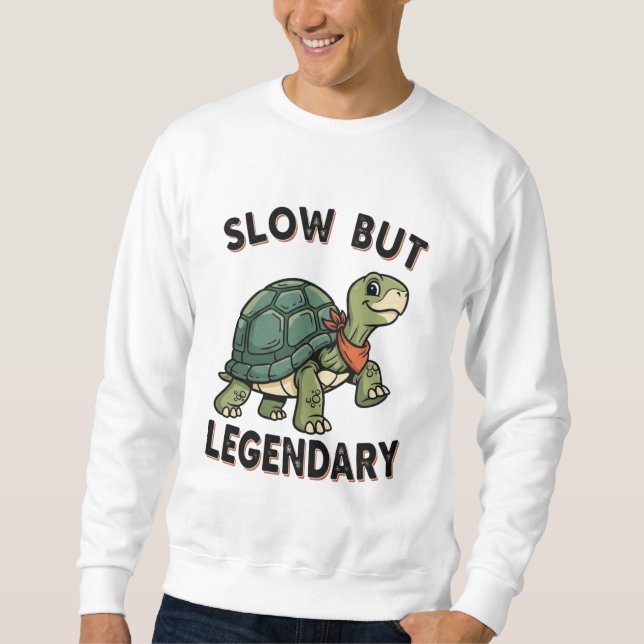 Retro Turtle Legendary Pace Men’s Sweatshirt (Front)