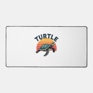 Retro Turtle T-Shirt Desk Mat