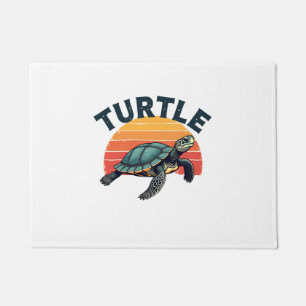 Retro Turtle T-Shirt Doormat