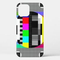 Retro TV no signal illustration.