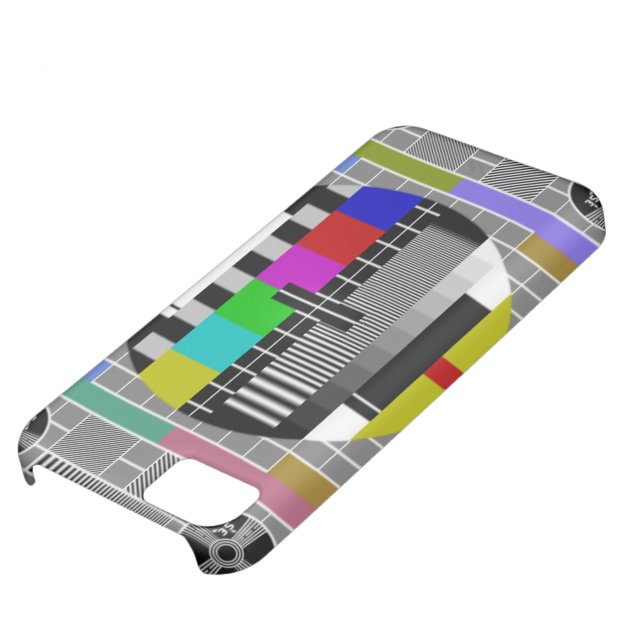 Retro TV Text Pattern iPhone 5 Case Mate (Top)