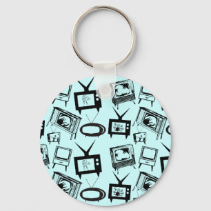 Retro TVs Key Ring