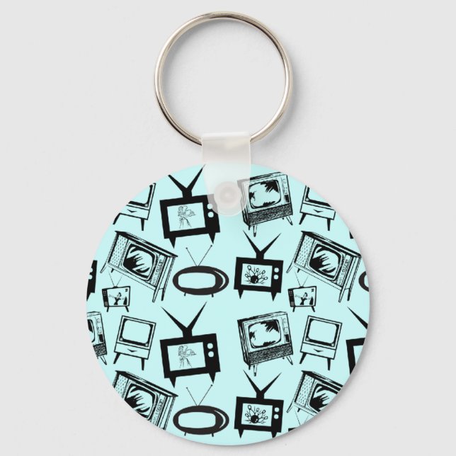 Retro TVs Key Ring (Front)