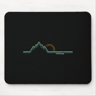 Retro Twin Peaks Mouse Pad