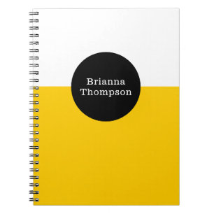 Retro Two Tone Colour Block Lime Green Notebook