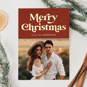 Retro Type Brown and Gold Photo