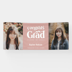 Retro Type Graduation Party Photo Banner