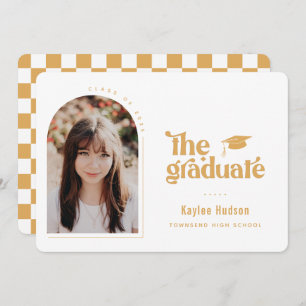 Retro Type Graduation Photo Announcement