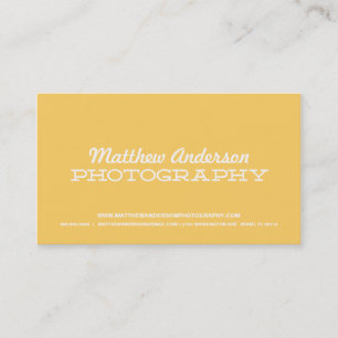 RETRO TYPE PHOTOGRAPHY BUSINESS CARD