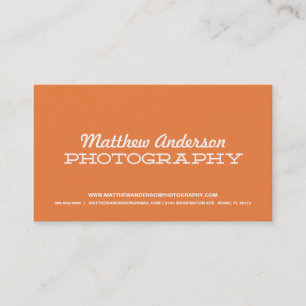 RETRO TYPE   PHOTOGRAPHY BUSINESS CARD