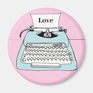 Retro Typewriter Magnet