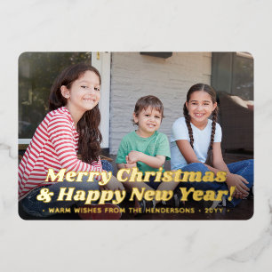Retro Typography Christmas & New Years 2 Photo