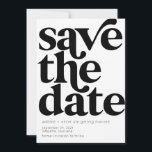 Retro Typography Save the Date Cards<br><div class="desc">Retro Typography Save the Date Cards</div>