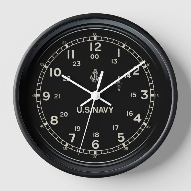 Retro U.S. NAVY Clock imitation (Front)