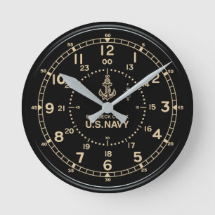 Retro U.S. NAVY Clock imitation