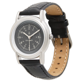 Retro U.S. NAVY Clock Watch