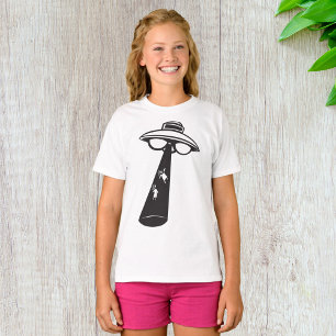Retro UFO Abduction Graphic Alien Sci-Fi  T-Shirt