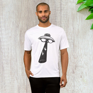Retro UFO Abduction Graphic Alien Sci-Fi T-Shirt