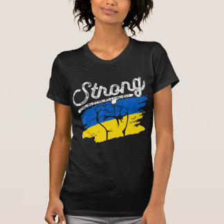 Retro Ukraine Flag Strong Vintage Ukraine For Men T-Shirt
