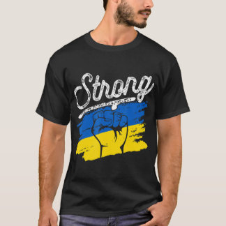 Retro Ukraine Flag Strong Vintage Ukraine For Men T-Shirt