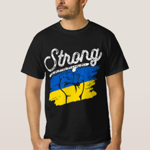 Retro Ukraine Flag Strong Vintage Ukraine For Men T-Shirt