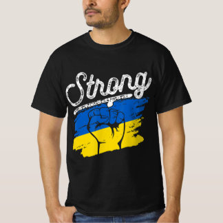 Retro Ukraine Flag Strong Vintage Ukraine For Men T-Shirt