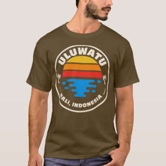 Retro Uluwatu Bali Indonesia Vintage Beach Surf Em T-Shirt