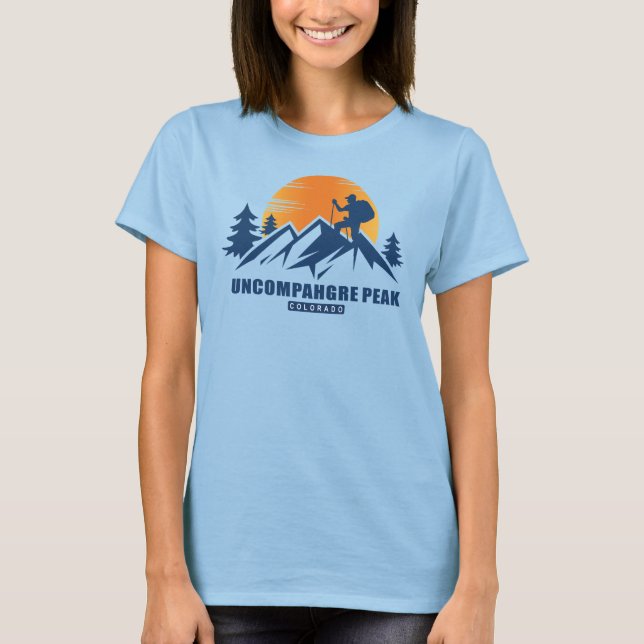 Retro Uncompahgre Peak Hike T-Shirt (Front)