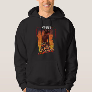 Retro Undead Horror  Zombies at the Beach  Sun  Su Hoodie