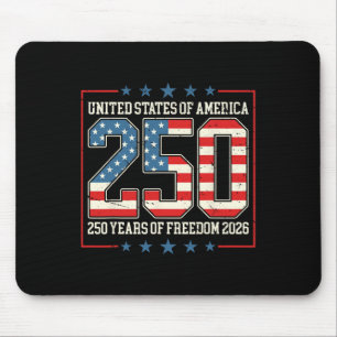 Retro United States Of America 250 America Of Free Mouse Pad